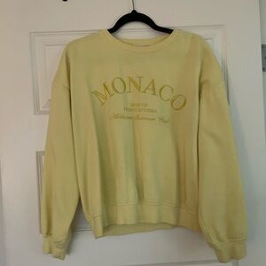Butter Yellow Crewneck Sweater